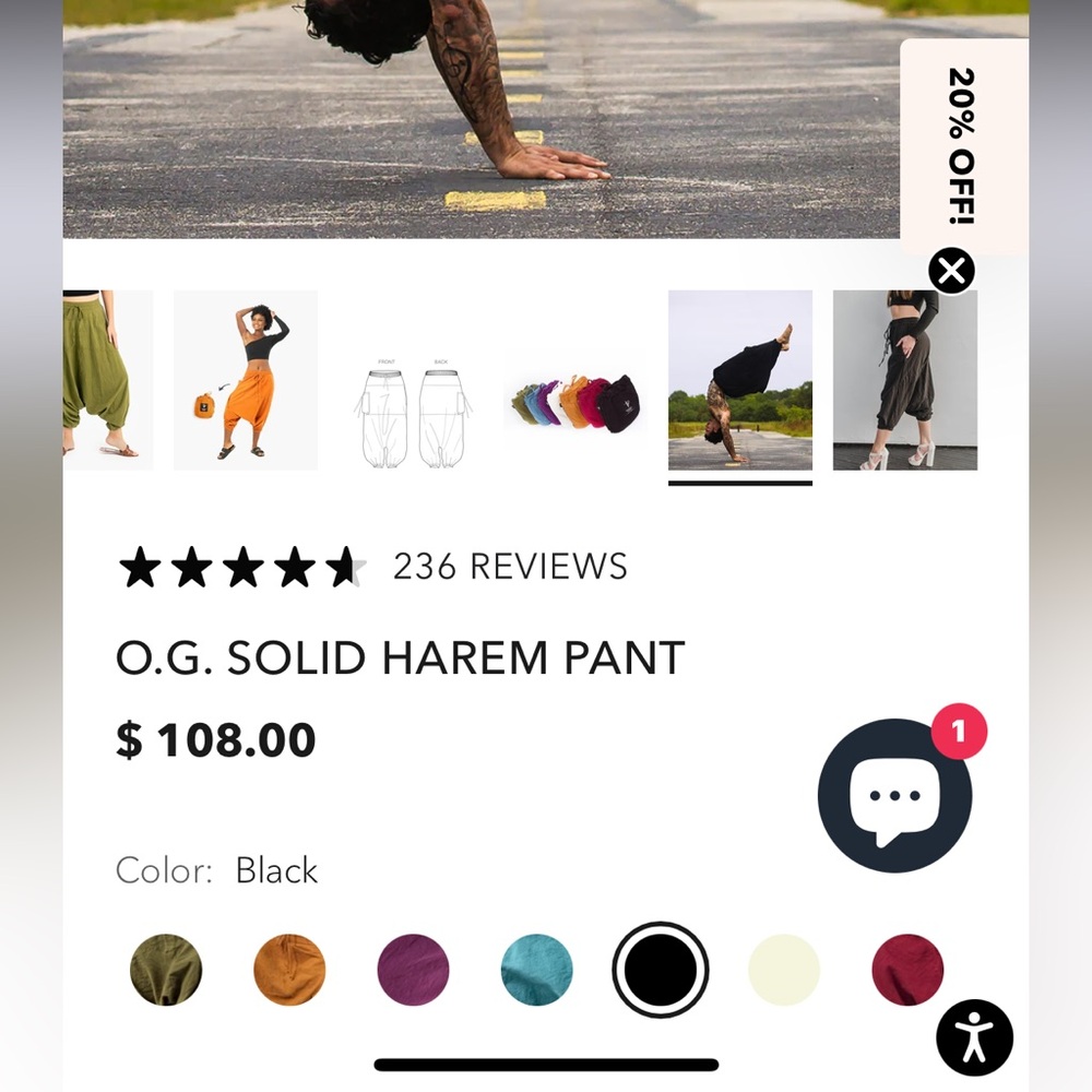 Buddha Pants Black Harem Trousers